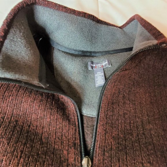 Van Heusan Flex Pullover Sweater Burgundy size XXL - Picture 2 of 2
